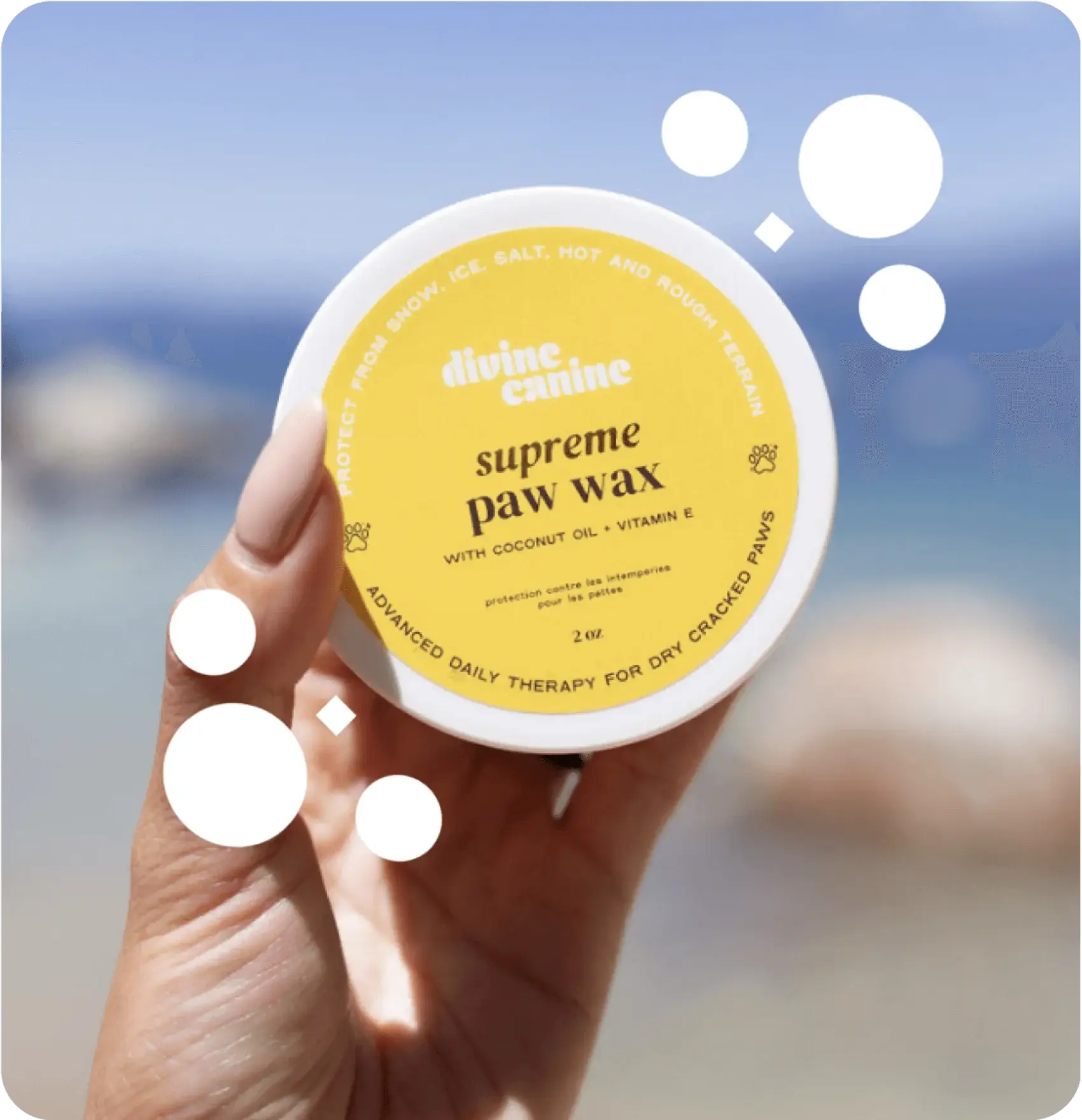 girl holding Supreme Paw Wax